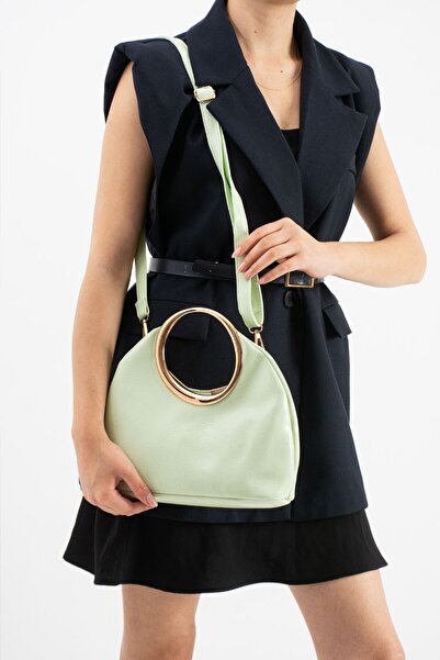 ÇANTAM GELSİN New Ring Accessory Decorated Design Hand and Shoulder Bag (with...