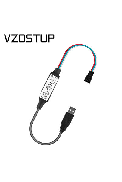 Choice USB 3 Keys WS2811 WS2812B Controller 5V 3pin Pixel LED Light Strip Con...