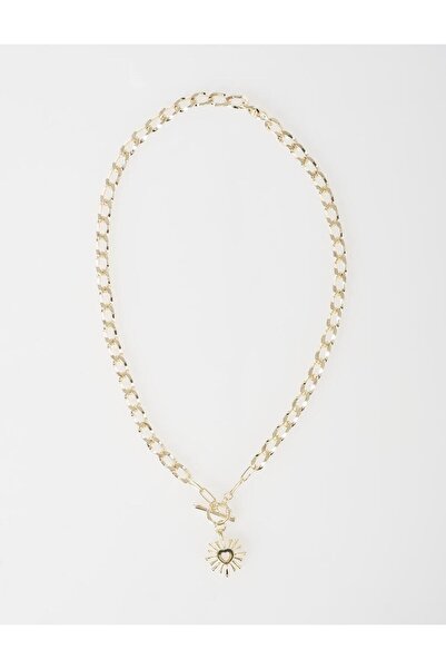 Kayra Figured Chain Necklace Gold