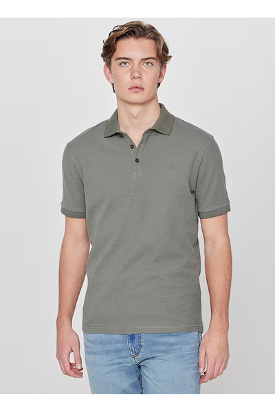Lee Haki Erkek Regular Fit Polo T-Shirt L2610130801 Haki Polo T-Shirt