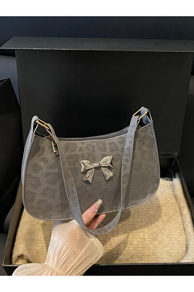 Take Two By Styli Leopard Print Bow Detail Shoulder Bag