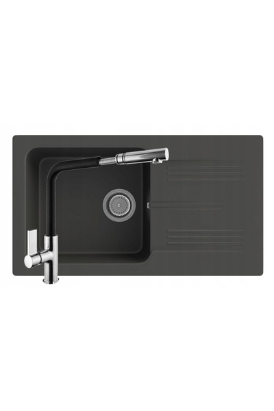 Granitan Set Chiuveta Granit Argos ADA, 775x435mm, Baterie Linea Extensibila,...