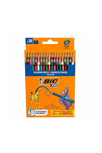 Bic Kids Limited Edition Kuru Boya Kalem Seti 24+12 Renk