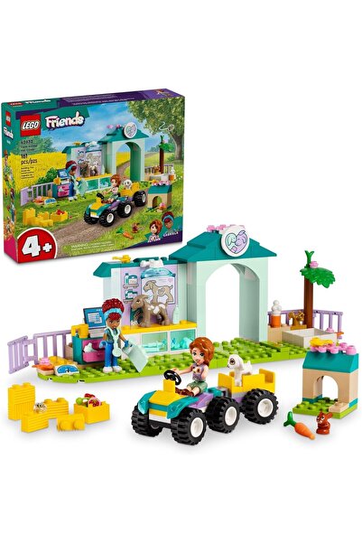 LEGO Friends Farm Animal Vet Clinic Toy, Pretend Play Building Kit, Gift for ...