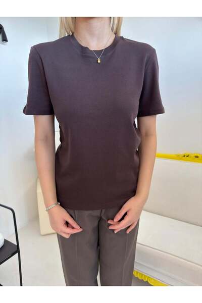 Bade Butik Coffee Crew Neck Luna T-Shirt