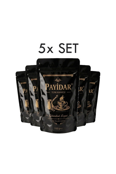 Payidar Nitelikli Türk Kahvesi 5x100 G