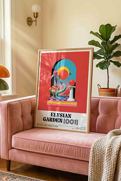 Buka Shops Abstract Surreal Garden Flower Painting – Aesthetic Y2K Art Poster...