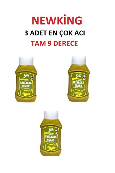 Newking Sos 3 ADET NEWKİNG EN ACI 9 DERECE SRIRACHA GREEN ACI SOS