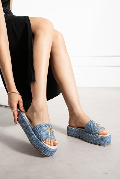 ZENNESHOES Ženske papuče sa debelim đonom i kopčom