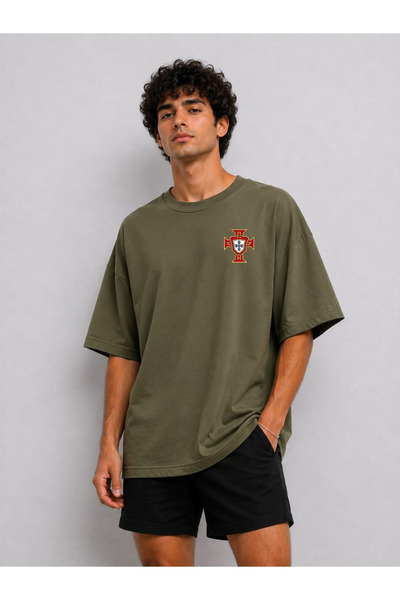 ZAVIXO Men's Oversize Short Sleeve T-Shirt Modern City Style