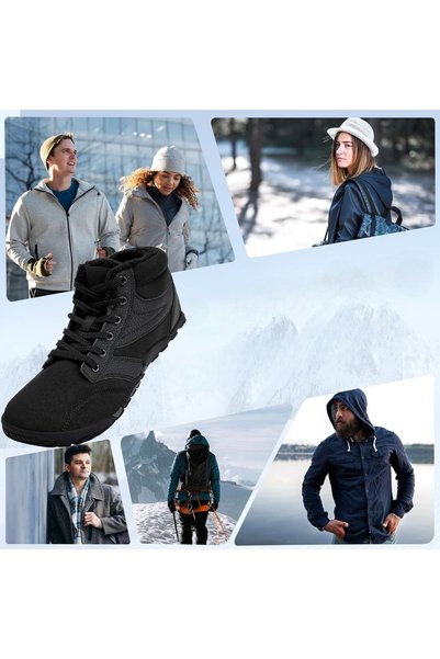 OEM Ghete/Bocanci de Trekking Bărbătești Barefoot Impermeabile Negre 38 EU