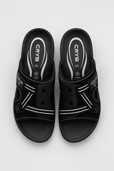 crybrands CRYB Sandale convertibile pentru bărbați - Papuci pentru bărbați CRYB Mesh