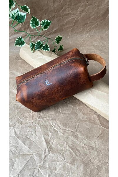 ALESTA LEATHER (نكتب الاسم) حقيبة يد رجالية مصنوعة يدويًا من الجلد الحقيقي