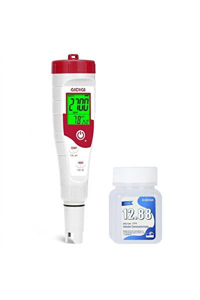 GIDIGI Tester Digital Pentru Apa, 5 In 1, Monitorizare Precisa PH Si Salinita...
