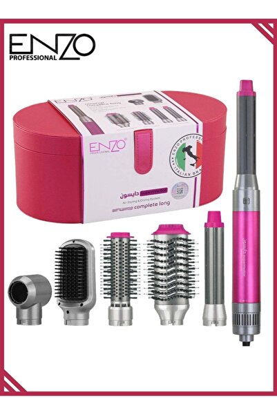 ENZO EN-4133 6-in-1 Electric Hair Styling Tool – Hair Straightener, Curler, H...