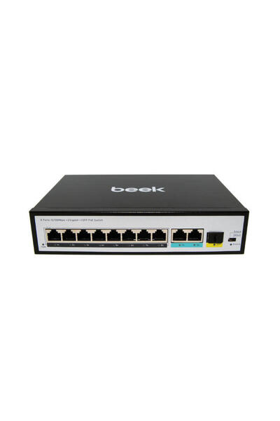 Beek BN-FS-1083P2G1S 8 Port 10/100Mbps PoE 3100Mbps Masaüstü PoE Switch