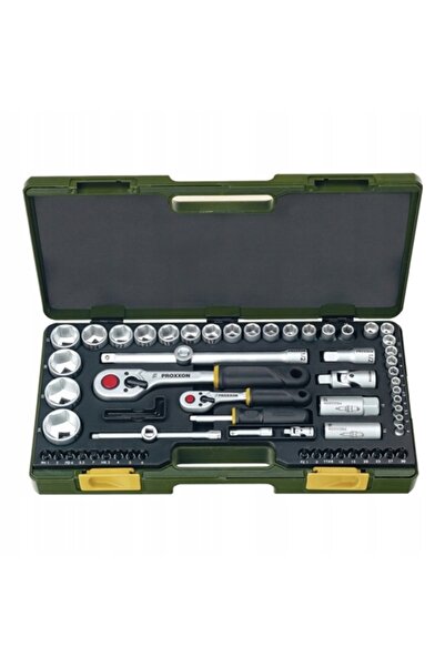 Proxxon Set de clicheturi tip S și L (1/4 " și 1/2 ") 65 piese PR23286