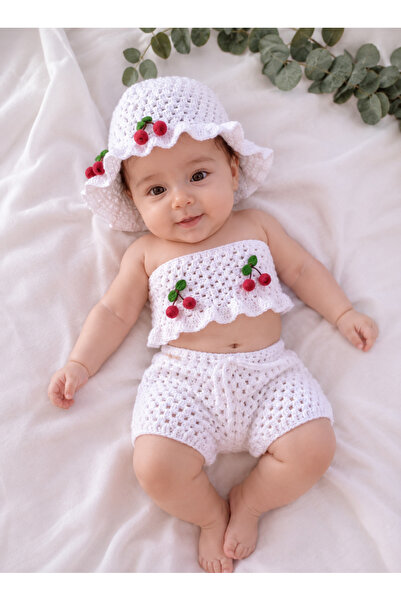 tce the charme elegant Hand Knitted Baby Set