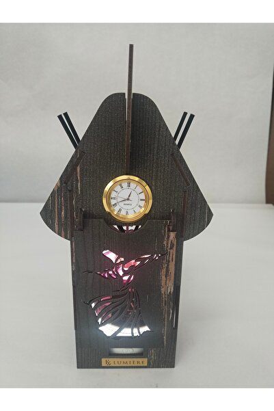 LUMIÈRE Lumiere Işıklı Saatli Çubuklu Oda Kokusu Dekoratif Hediyelik