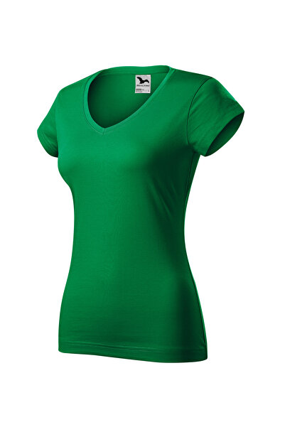 Malfini Tricou v-neck pentru dama SLIMFIT