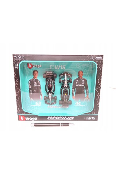 Bburago Junior Mercedes-AMG W15 Hamilton Russell Set de mașini de curse F1 1:...