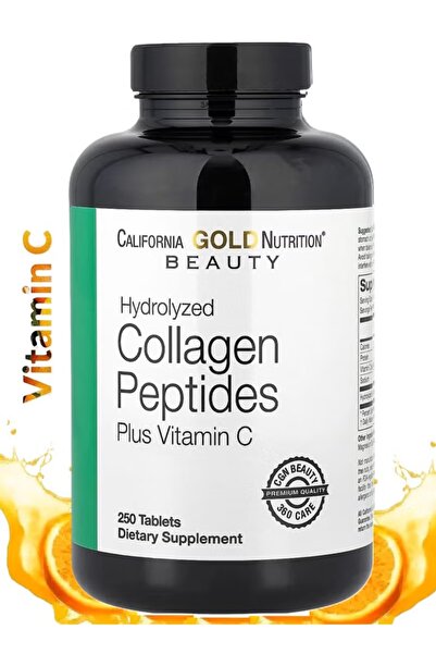 California Gold Nutrition Collagen Peptides Hydrolyzed Plus Vitamin C (Type 1...