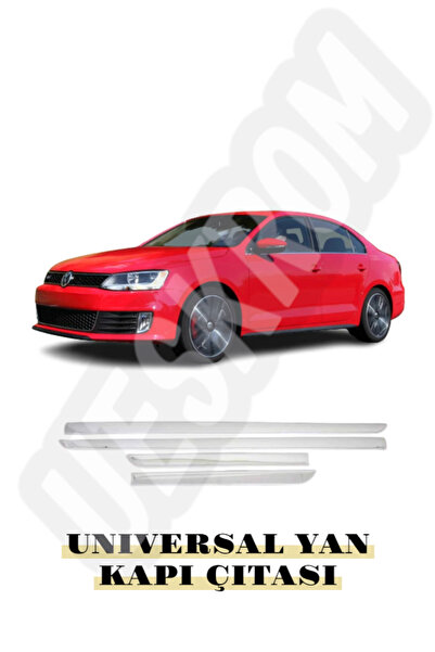 ueskrom Volkswagen Jetta Krom Yan Kapı Çıtası 2011 Ve Üzeri Paslanmaz Çelik