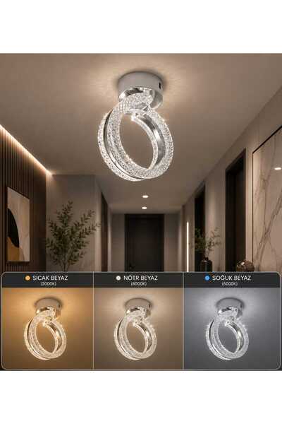MAVERALİGHTİNG ALYA PLAFONYER 3 RENK LED ISIKLI KORİDOR ANTRE HOL AVİZE