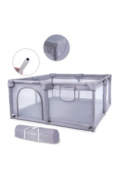 Kidwell Loc de joacă copii tip țarc 130x130, model Fanko - gri