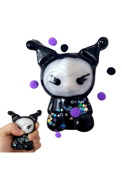 Toybox Sanrio Kuromi Squishy Toy, Soft Slow Rising Stress Relief Squeeze Coll...