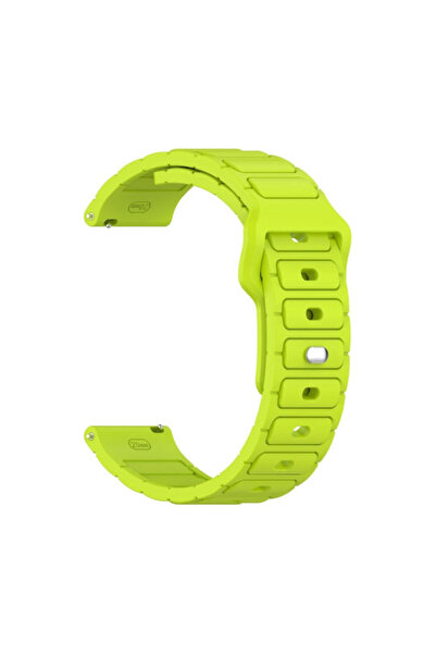OEM Λουράκι σιλικόνης με σχέδιο σε σχήμα Ι για Xiaomi Mi Watch, πράσινο λάιμ