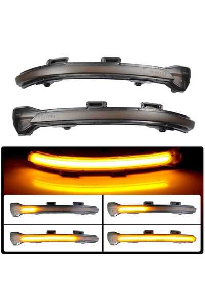 Xentech Light Set of 2 dynamic LED mirror turn signal lamps Volkswagen Golf 7...