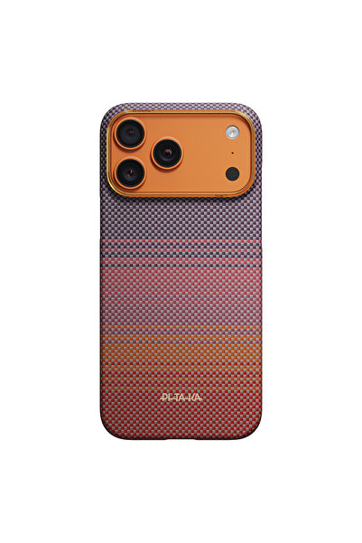 PITAKA iPhone 17 Pro Max Kılıf M-safeli Aramid Fiber Sunset 2.0 California Dr...
