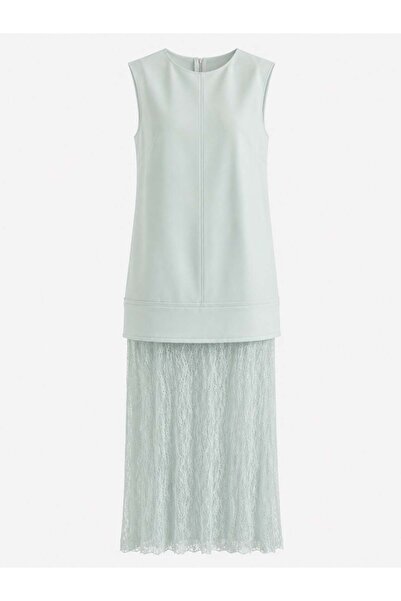Jusenmia Mint lace yarn dress
