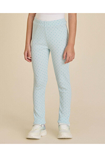 REDTAG Girls Blue Printed Leggings