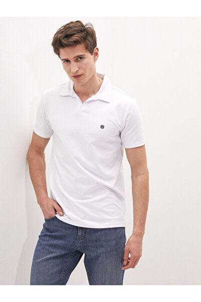 LC Waikiki Tricou bărbătesc cu guler polo, mânecă scurtă, imprimat, din jerseu