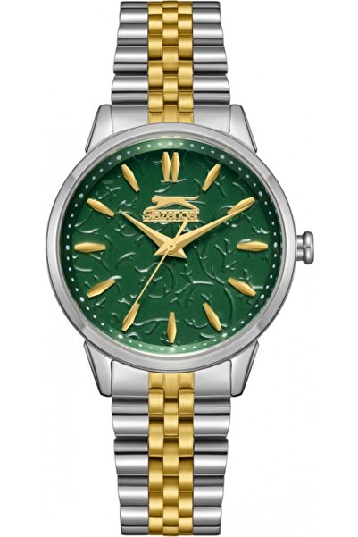 Slazenger Ceas de damă SL.09.2373.3.02 — verde, elegant, ideal ca un cadou.