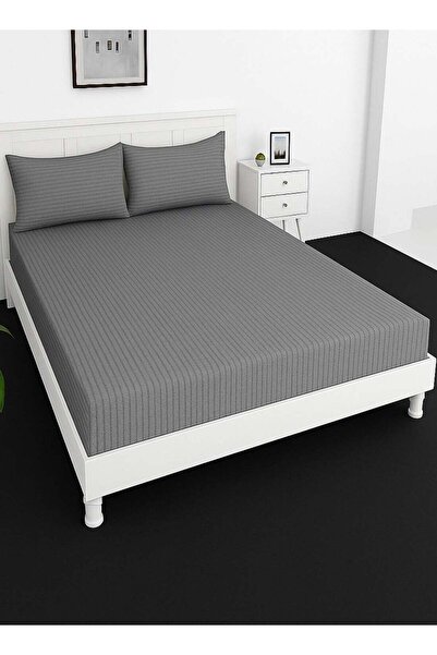 MAXQON Deep Fitted Bed Sheet +2Pcs Pillow Covers, King/Queen/Double/Single Si...