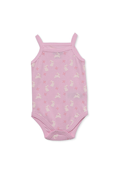 ebebek Hello Baby HelloBaby Kız Bebek Body Çıtçıtlı Bisiklet Yaka İp Askılı