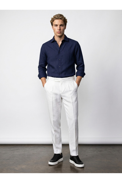 BASEL.CO Premium Linen Old Money Trousers
