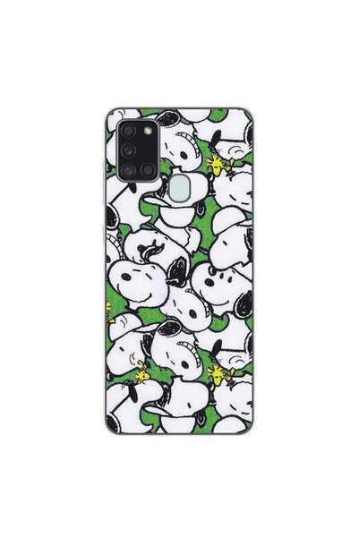 OEM Θήκη συμβατή με Samsung Galaxy A21s, από σιλικόνη gel TPU, με σχέδιο Snoopy.