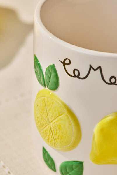 Karaca Lemon Limon Desenli Saklama Kabı 840 ml