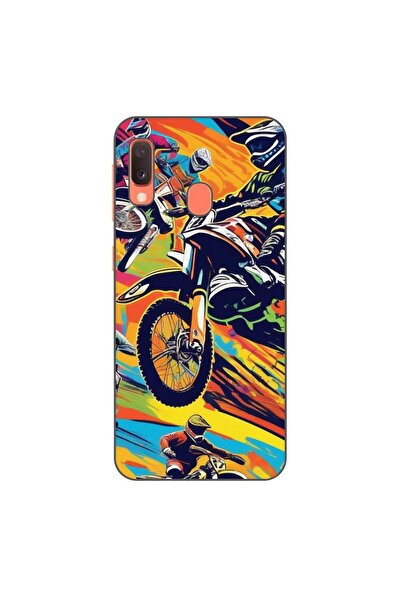 OEM Husa compatibila cu Samsung Galaxy A20e Silicon Gel Tpu Model Motocross P...