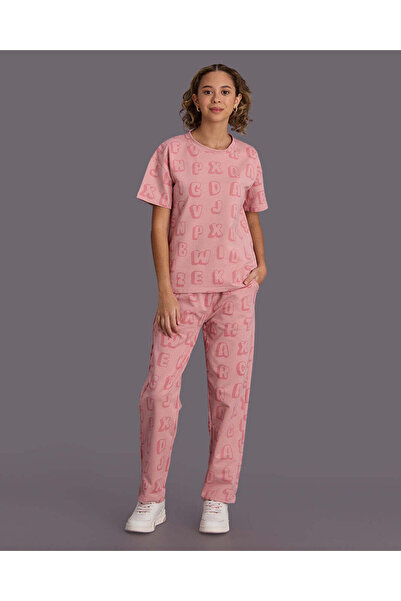 REDTAG Senior Girls Pink Pyjama Set