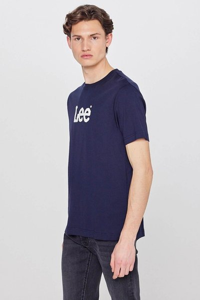 Lee Big Logo Dark Navy Blue Men's T-Shirt L2610100411