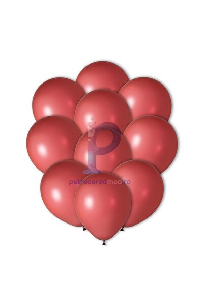 MP Mirific Party Latex balloon set, burgundy, 25 cm