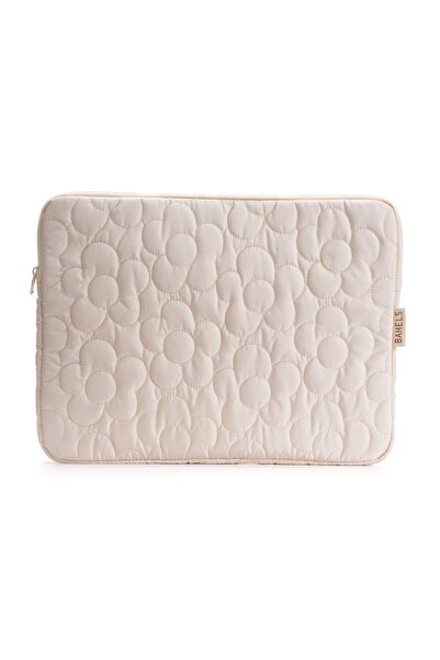BAHELS Daisy Puffy Cream Daisy Pattern XL Portfolio Bag Compatible with MacBo...