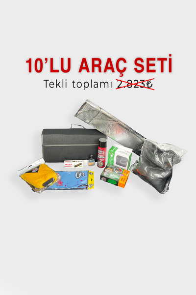 WiforteStore 10'lu araç aksesuar seti