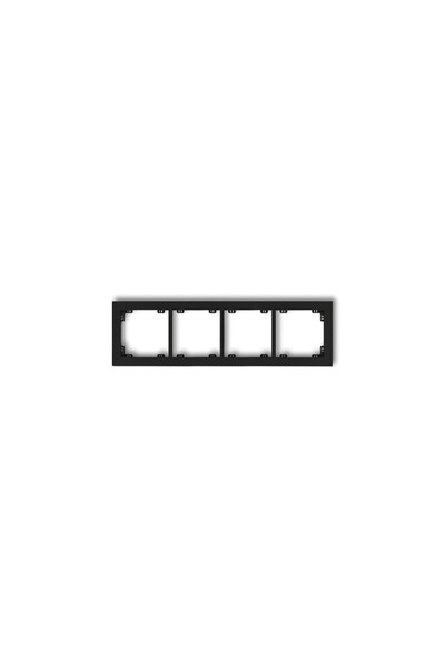 KARLIK Deco Cadru cvadruplu negru mat (12DR-4)