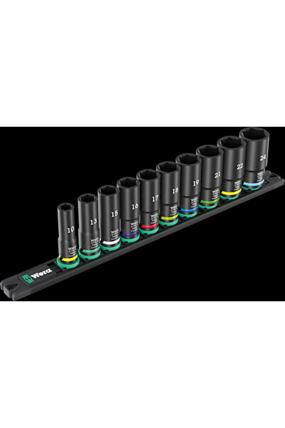 wera 8790 Set de capete magnetice B Deep Impaktor 1, 3/8, 10 piese
